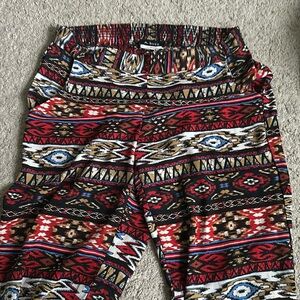 A. Byer Patterned Flare Pants
